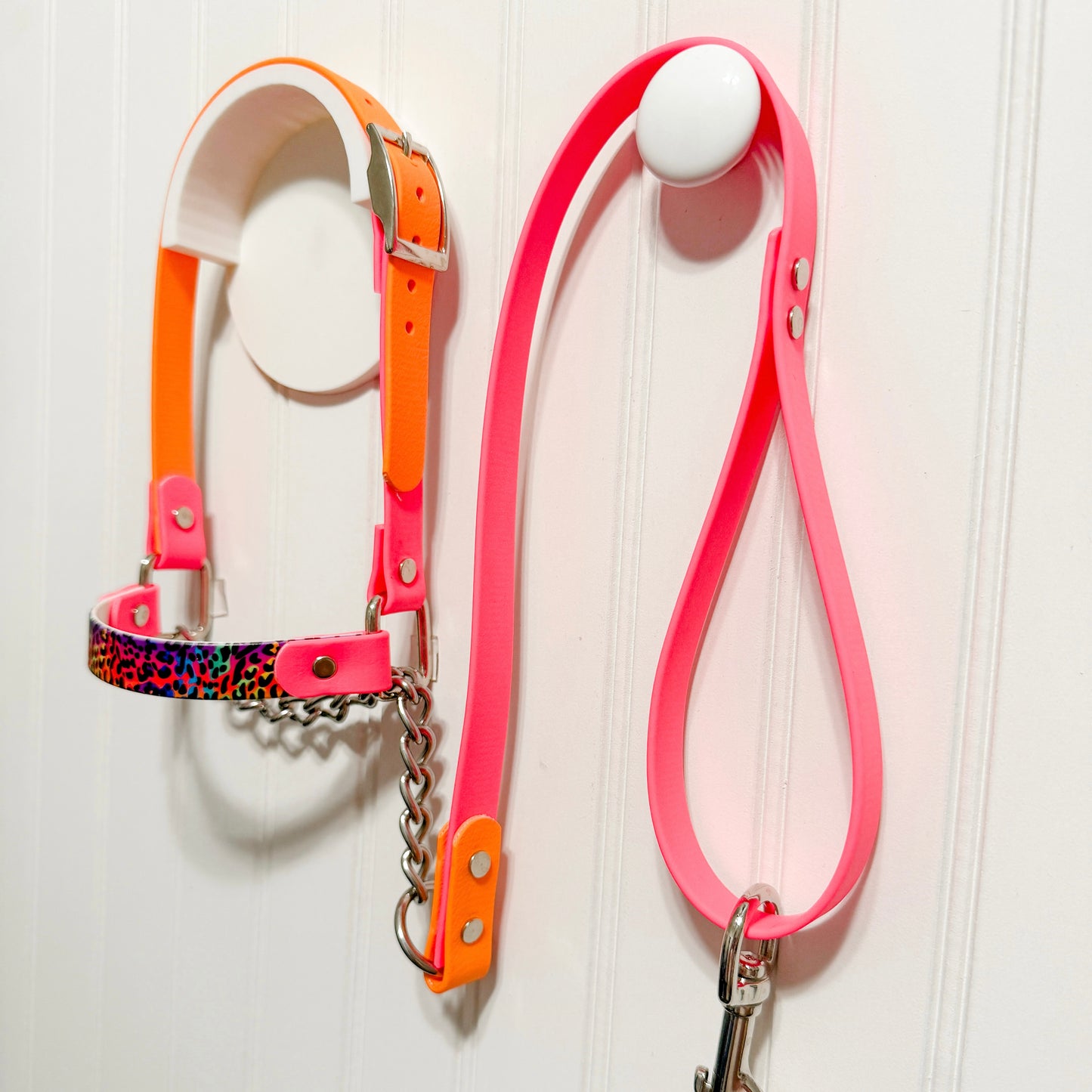 Rainbow Cheetah Biothane Halter