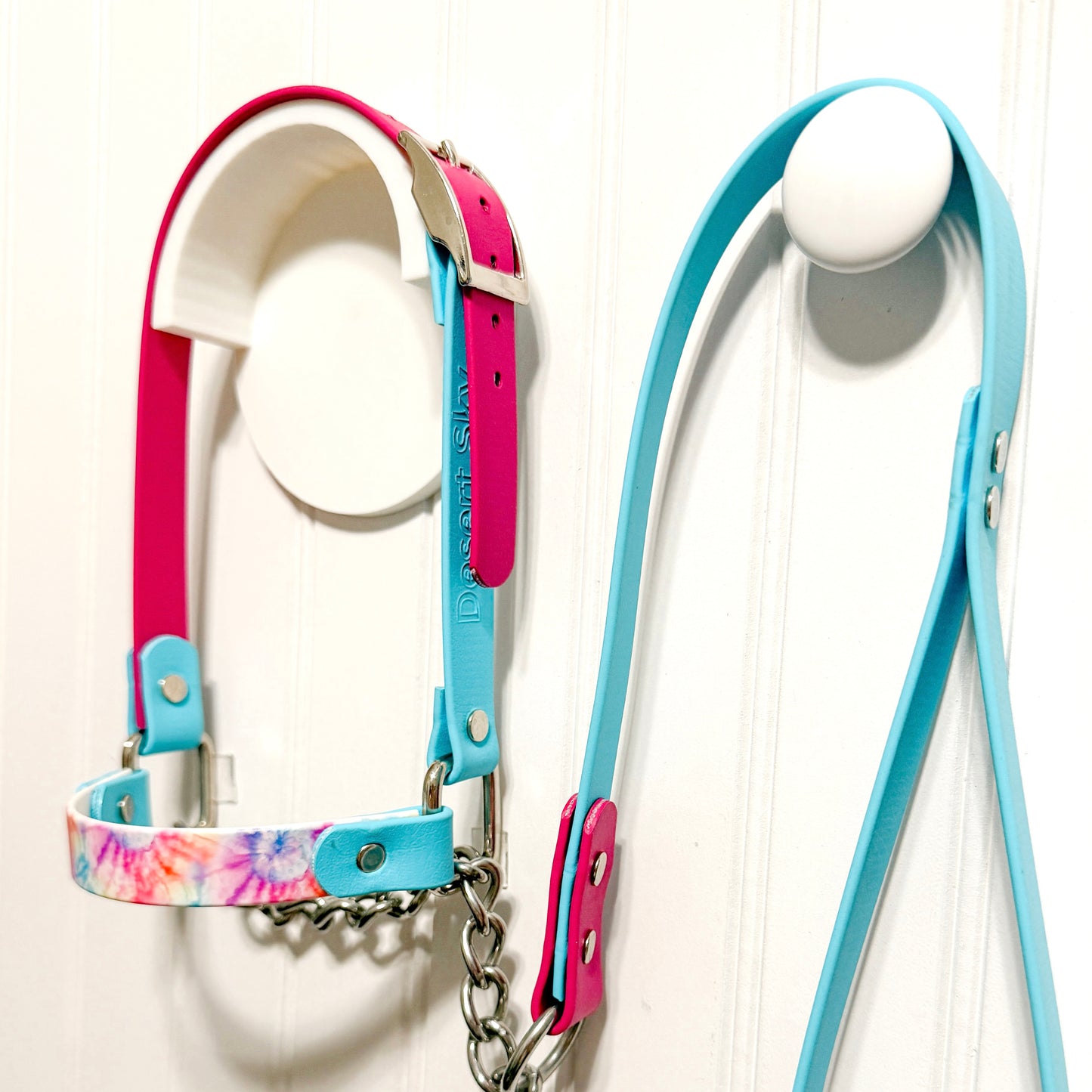 Pastel Tie Dye Biothane Halter