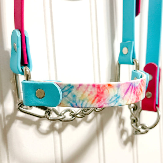 Pastel Tie Dye Biothane Halter